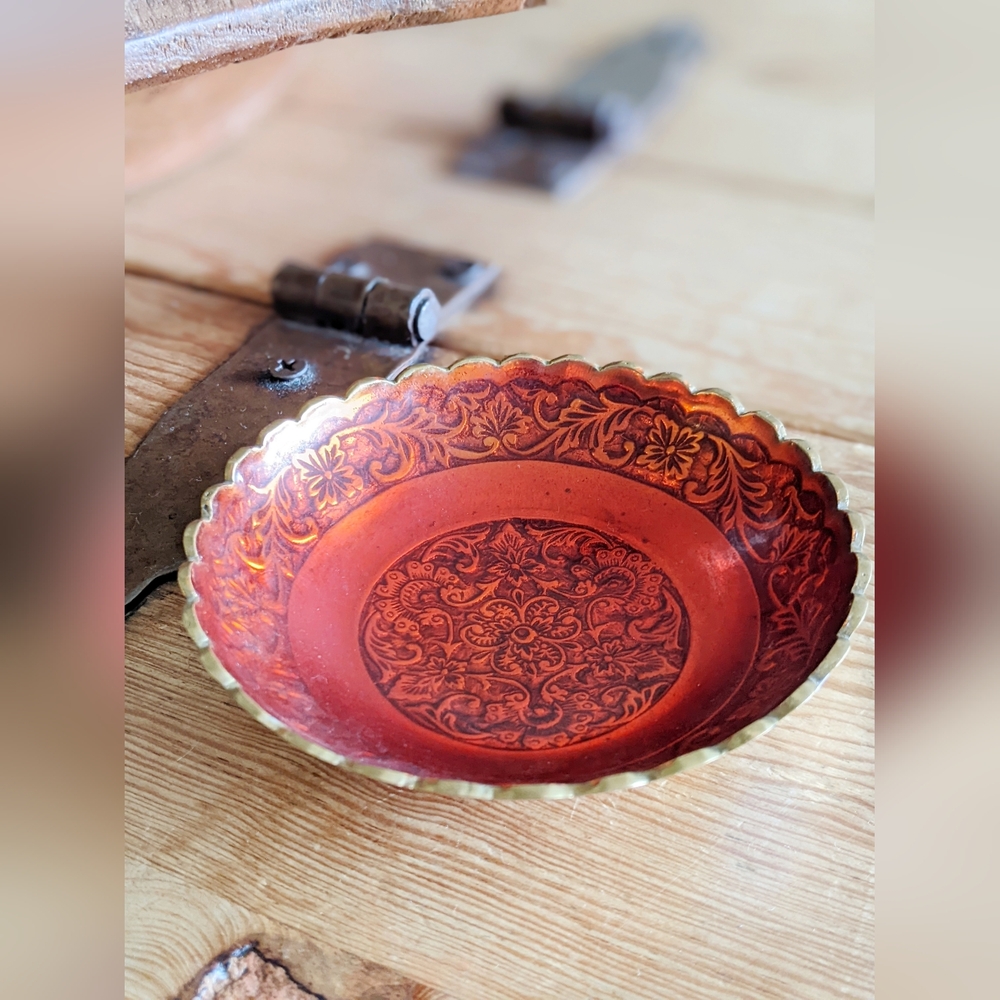 Beautiful Brass Trinket Bowl